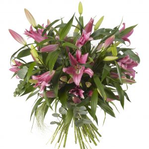 Lily and Seasonal Green Bouquet